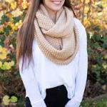 Chunky Knit Infinity Scarf (Digital)