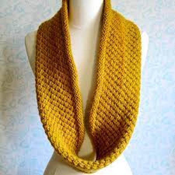 Chunky Knit Infinity Scarf (Digital)